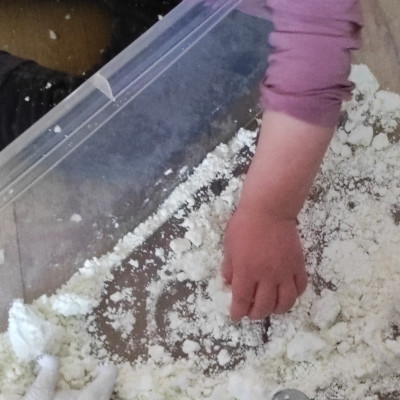 Spielen mit Schnee